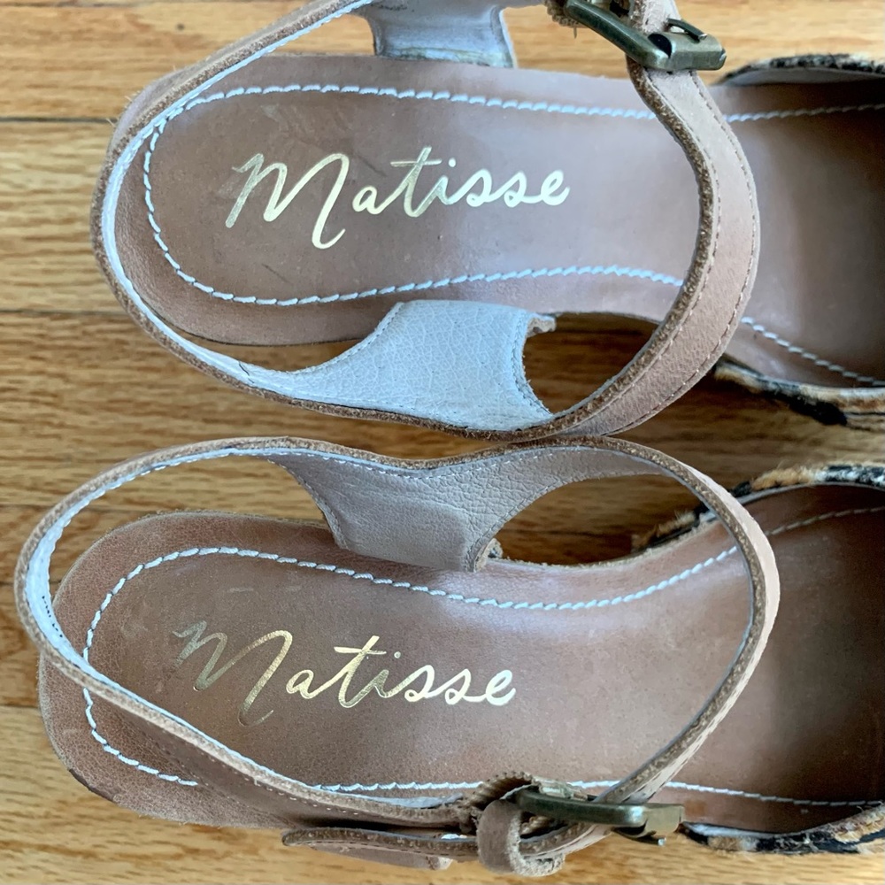 Anthropologie patterned clogs